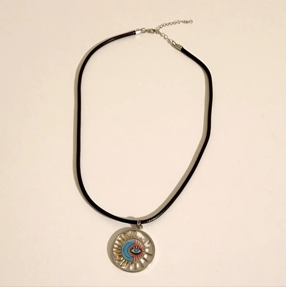 Sun Moon Eye Necklace - Picture 1 of 5